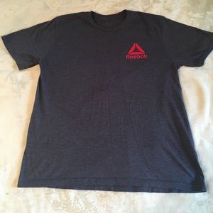 Reebok women’s workout cotton tee shirt blue navy